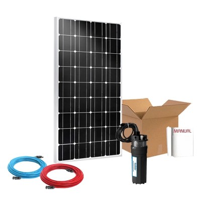 Comprar Kit  de bombeo de pozos Ecosolar 36X 12V - Caudal Máx. 360 litros/hora