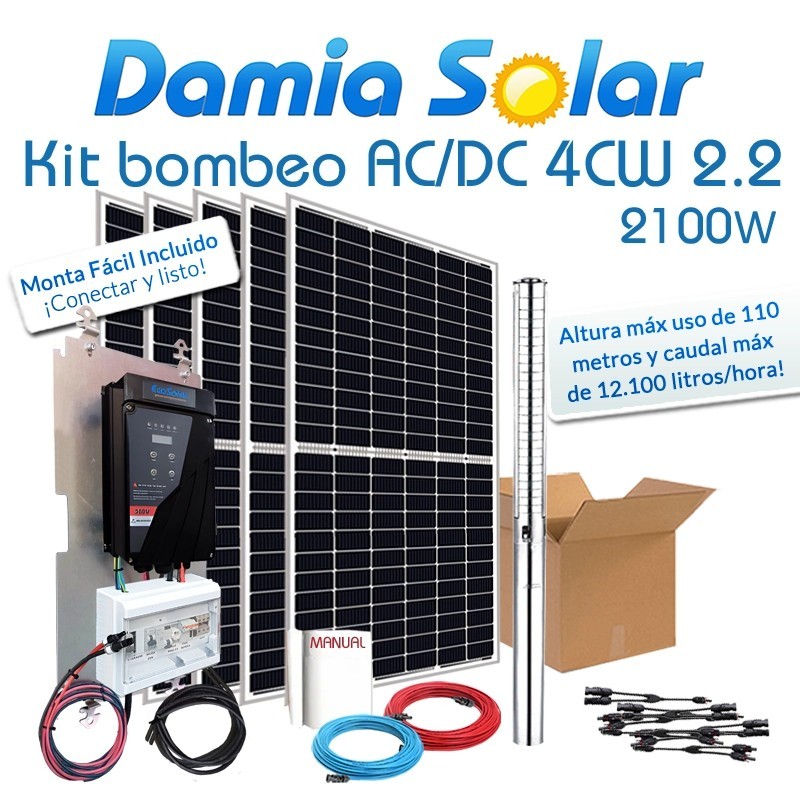 Comprar Kit de bombeo Ecosolar AC/DC 2.2-110-12.1 (2100W)