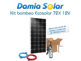 Comprar Kit bombeamento Ecosolar 72X 12V - Fluxo Máx. 720 litros.