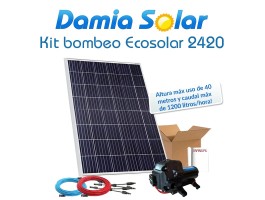 Kit de bombagem Ecosolar 2420 24V - Caudal máx. 1200 litros/h | Damia Solar