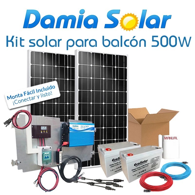 Kit solar para varanda 500W. -Damia Solar