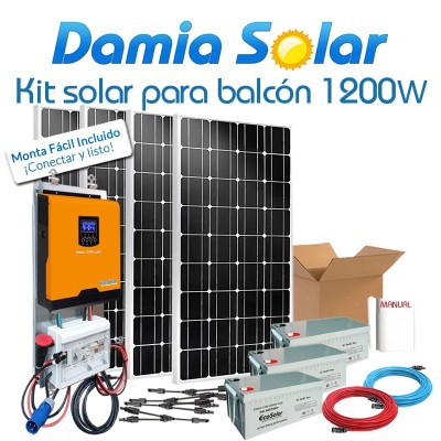 Kit solar para varanda 1200W 12V 