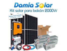 Kit  solar para varanda 2000W. 