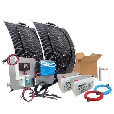 Kit placa solar flexible 500W para balcón