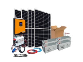 Kit Solar 2000W GEL Fins de semana onda pura e carregador | Damia Solar