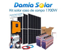 Comprar Kit de casa de campo 1700W com bateria estacionaria