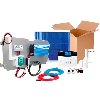 Kit solar de alarme de segurança GSM (comunicação móvel) | Damia Solar