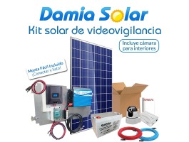 Kit solar de videovigilância para interiores (com câmara e router) | Damia Solar