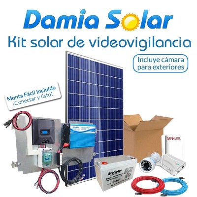 Kit solar de videovigilancia exteriores (Con cámara y router) | Damia Solar