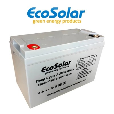 Comprar Bateria AGM Ecosolar 150Ah C100 12V