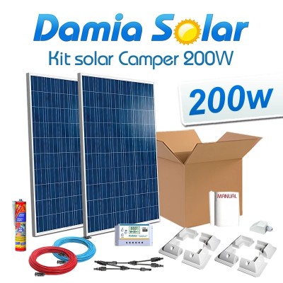 Comprar Kit solar completo para caravanas 200W