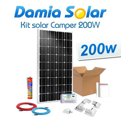 Comprar Kit solar completo para camper 200W