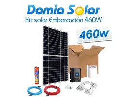 Kit solar embarcaciones panel 460W 24V instalación a 12V | Damia Solar