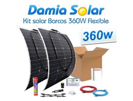 Kit solar embarcaciones y barcos 360W con placas flexibles | Damia Solar