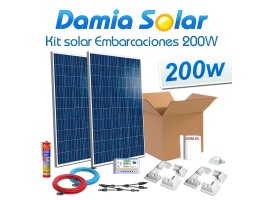Comprar Kit solar completo para embarcaciones y barcos 200W
