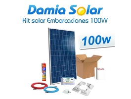 Comprar Kit solar completo para embarcaciones y barcos 100W