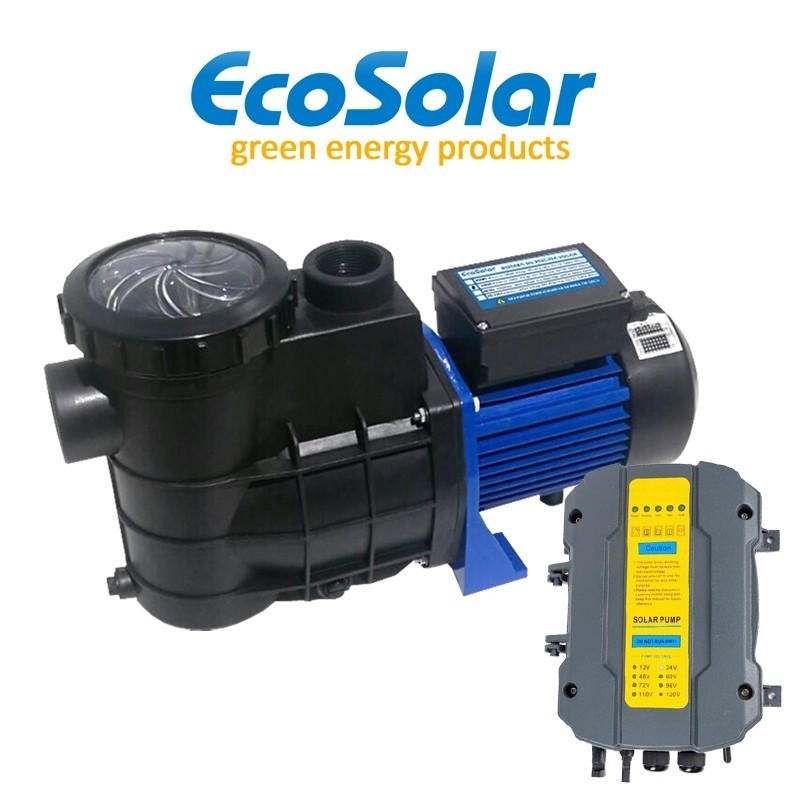 Bomba depuradora solar Ecosolar PS750 V2 (1CV) + regulador | Damia Solar