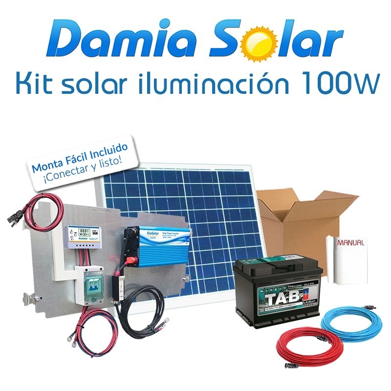 Comprar Kit solar iluminación 100W