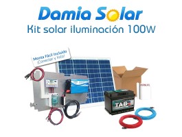Comprar Kit solar iluminación 100W