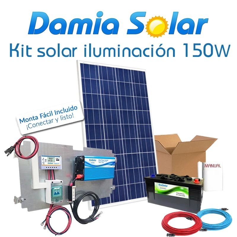 Comprar Kit solar iluminación 150W
