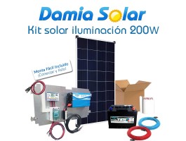 Comprar Kit solar iluminación 200W