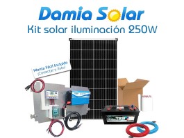 Comprar Kit solar iluminación 250W