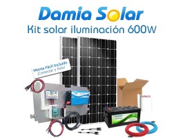 Comprar Kit de iluminação solar 600W para casa completa