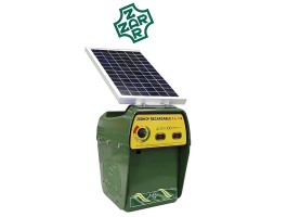 Pastor eléctrico solar recargable ZERKO 10W (batería y panel) | Damia Solar
