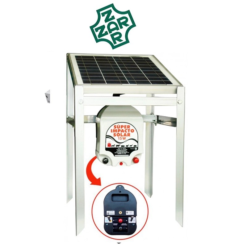 Pastor eléctrico solar SUPER IMPACTO SOLAR 15W (Sin batería) | Damia Solar