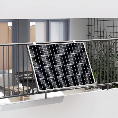 Estructura de balcón para panel solar de 12V o 24V