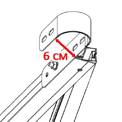 Estructura de balcón para panel solar de 12V o 24V