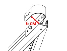 Estructura de balcón para panel solar de 12V o 24V