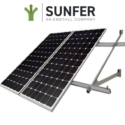 Suporte inclinado aberto para fachada, vertical 15V | Damia Solar