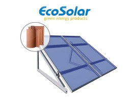 Estructura regulable para teja plana o semiplana para paneles de 80W a 160W