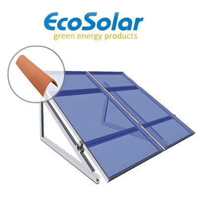 Estrutura ajustável para telha árabe para painéis de 250W a 505W