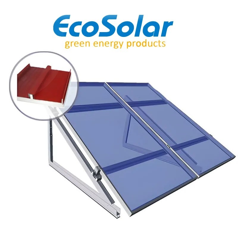 Estructura regulable para chapa o sandwich para paneles de 180W a 200W