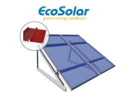 Estructura regulable para chapa o sandwich para paneles de 80W a 160W