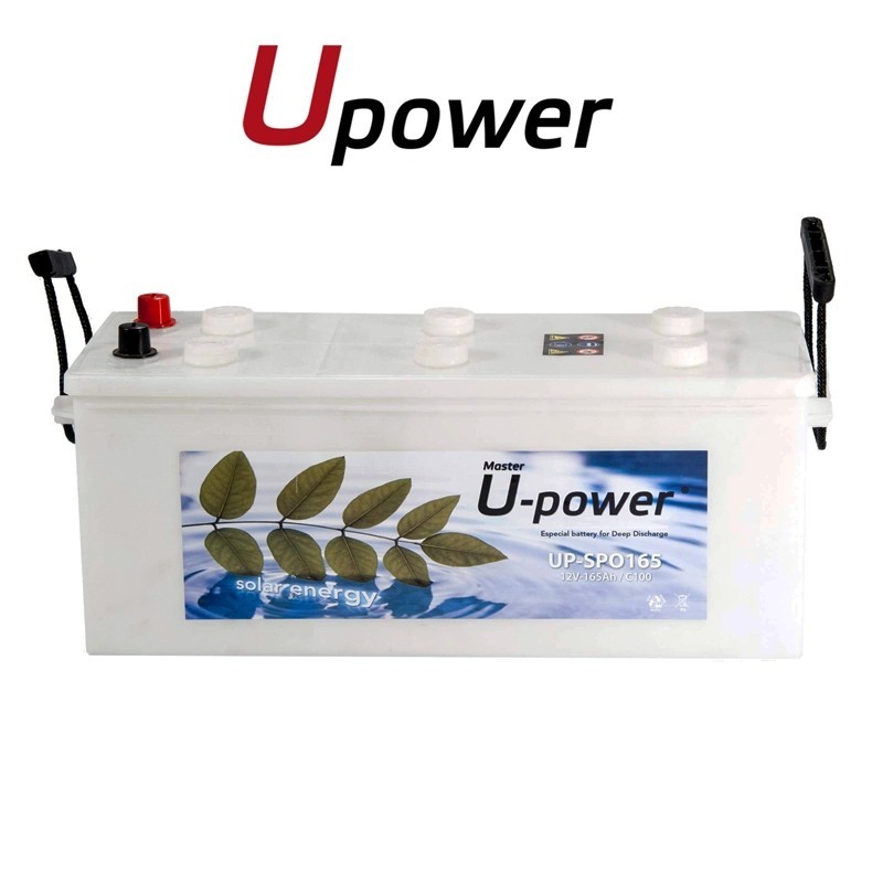 Batería solar monoblock ciclo profundo U-POWER 165Ah | Damia Solar