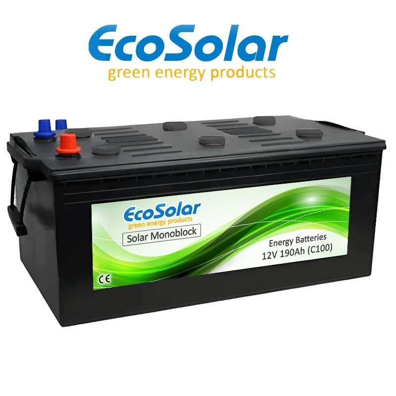 Batería Solar Monoblock Ecosolar 190Ah 12V | Damia Solar