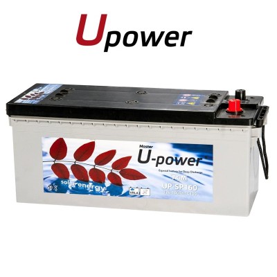 Comprar Batería solar ciclo profundo U-POWER AGM 160Ah