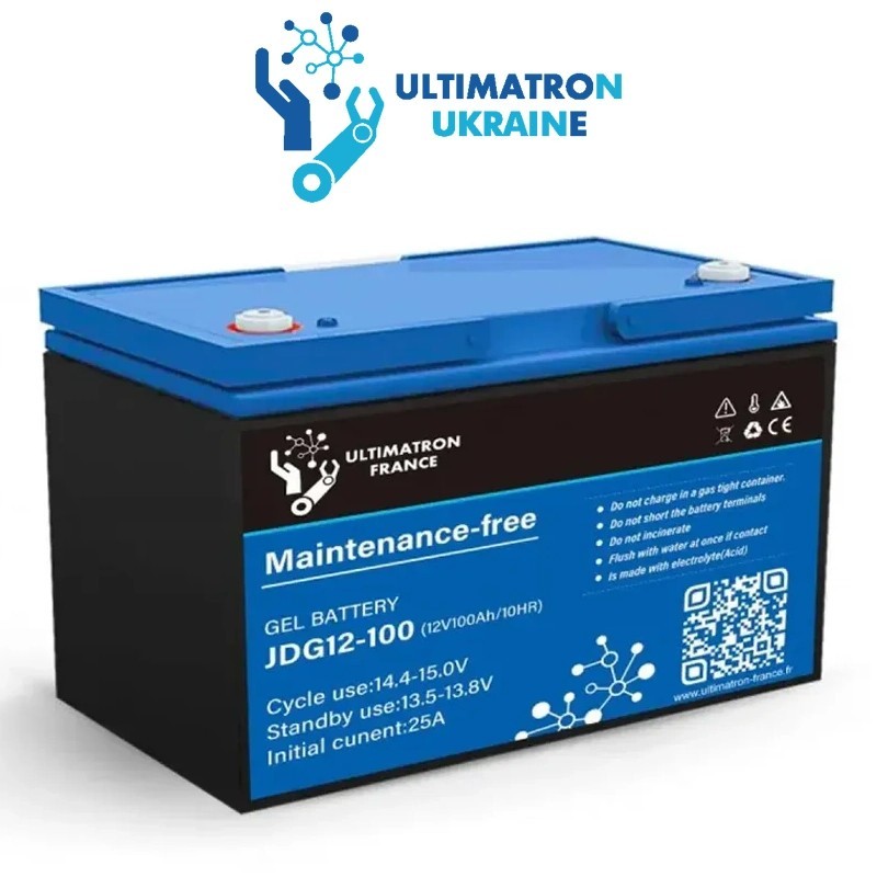 Bateria solar Gel ULTIMATRON JDG12-100 110Ah C10 125Ah C100 12V