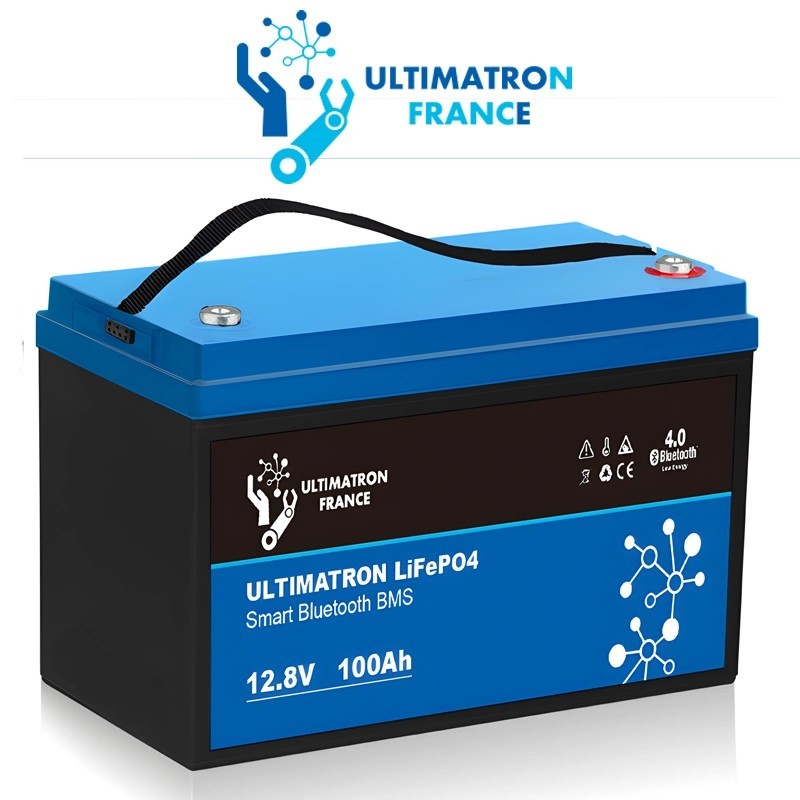Bateria de lítio Ultimatron LiFePO4 Smart BMS 12.8V 100Ah