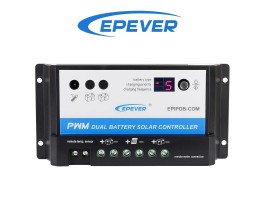Regulador Epever 20A DUAL para carregamento de 2 sistemas de baterias | Damia Solar
