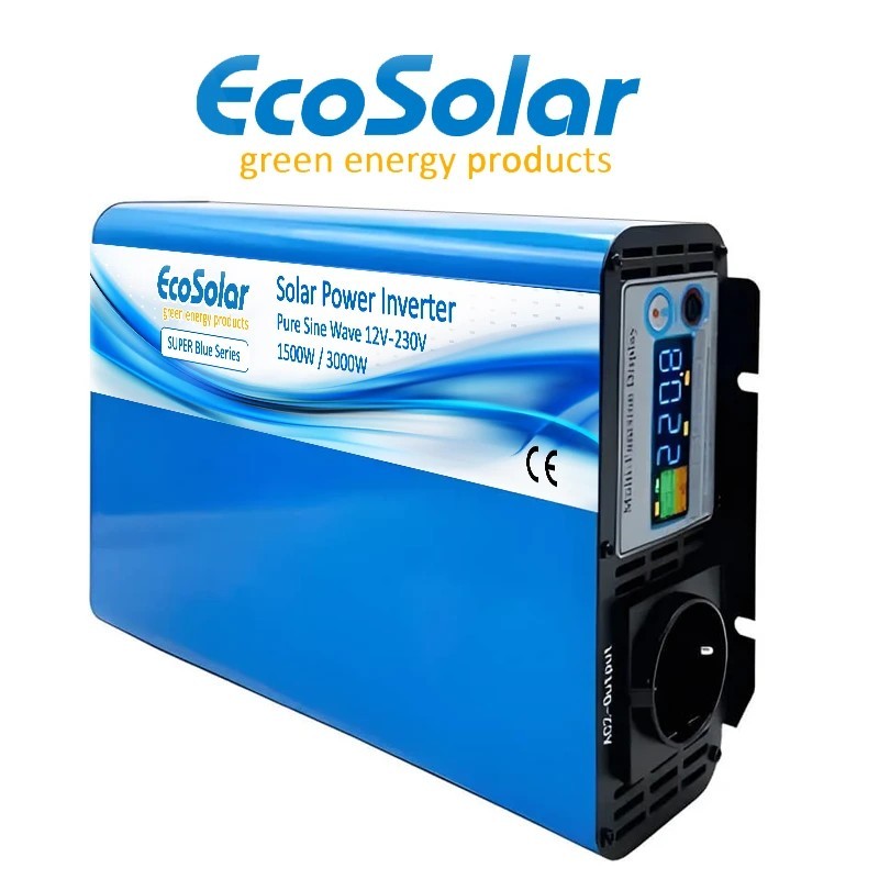Comprar Inversor de onda pura Ecosolar Super Blue 1500W 12V