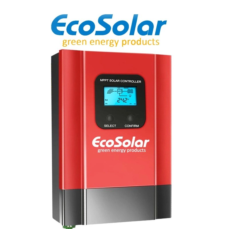 Regulador Maximizador MPPT Ecosolar 60A 12/24/48V ecrã | Damia Solar