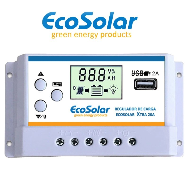 Regulador solar de 20 amperes ideal para baterias de lítio | Damia Solar