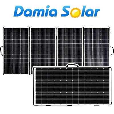 Painel solar dobrável 440W 36V para uso em 24V e 48V - Mala solar | Damia Solar