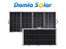 Painel solar dobrável 440W 36V para uso em 24V e 48V - Mala solar | Damia Solar