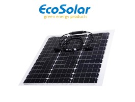 Placa solar flexible Ecosolar 50W monocristalina cuadrada | Damia Solar