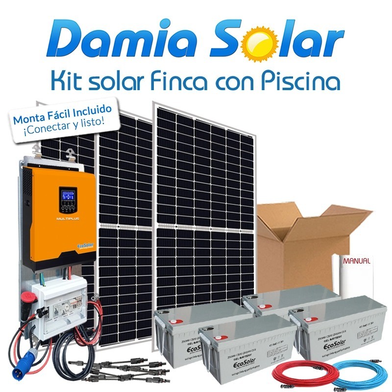 Comprar Kit solar para finca con bomba de piscina